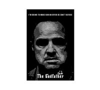 XIAGN Classic Popular Crime The Godfather Movie Poster Canvas Poster Wall Art Decor Print Picture Paintings for Living Room Bedroom Decoration 16x24inch(40x60cm)