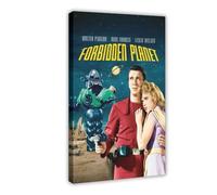 XIAGN Forbidden Planet Movie Poster Canvas Poster Wall Art Decor Print Picture Paintings for Living Room Bedroom Decoration 16x24inch(40x60cm)