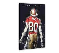 XIAGN Jerry Rice Poster (1) Canvas Poster Bedroom Decor Landscape Office Room Decor Gift 24x36inch(60x90cm)