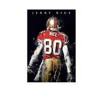 XIAGN Jerry Rice Poster (1) Canvas Poster Wall Art Decor Print Picture Paintings for Living Room Bedroom Decoration 24x36inch(60x90cm)