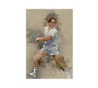 XIAGN John McEnroe Poster Canvas Poster Wall Art Decor Print Picture Paintings for Living Room Bedroom Decoration 24x36inch(60x90cm)
