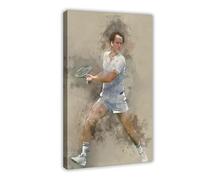XIAGN John McEnroe Poster Canvas Poster Wall Art Decor Print Picture Paintings for Living Room Bedroom Decoration 24x36inch(60x90cm)