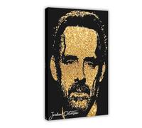 XIAGN Jordan Peterson Portrait Autograph Poster Canvas Poster Wall Art Decor Print Picture Paintings for Living Room Bedroom Decoration 16x24inch(40x60cm)
