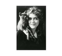 XIAGN Mary Pickford 20th Century Movie Actresses Poster Canvas Poster Bedroom Decor Landscape Office Room Decor Gift 12x18inch(30x45cm)