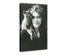 XIAGN Mary Pickford 20th Century Movie Actresses Poster Canvas Poster Bedroom Decor Landscape Office Room Decor Gift 20x30inch(50x75cm)
