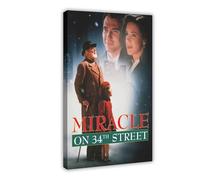 XIAGN Miracle on 34th Street Classic Old Movie Poster Cover 1 Canvas Poster Wall Art Decor Print Picture Paintings for Living Room Bedroom Decoration 12x18inch(30x45cm)