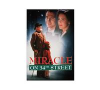 XIAGN Miracle on 34th Street Classic Old Movie Poster Cover 1 Canvas Poster Wall Art Decor Print Picture Paintings for Living Room Bedroom Decoration 20x30inch(50x75cm)