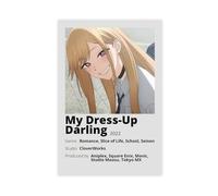 XIAGN My Dress-Up Darling Anime Poster Canvas Poster Wall Art Decor Print Picture Paintings for Living Room Bedroom Decoration 24x36inch(60x90cm)