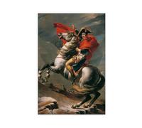 XIAGN Napoleon Crossing The St. Bernard Pass in The Alps Poster Canvas Poster Wall Art Decor Print Picture Paintings for Living Room Bedroom Decoration 12x18inch(30x45cm)