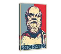 XIAGN Philosopher Socrates Celebrity Portrait Poster Canvas Poster Wall Art Decor Print Picture Paintings for Living Room Bedroom Decoration 08x12inch(20x30cm)