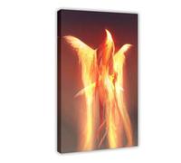 XIAGN Phoenix Rising Poster Canvas Poster Bedroom Decor Landscape Office Room Decor Gift 20x30inch(50x75cm)