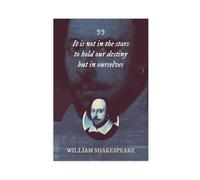XIAGN William Shakespeare Celebrity Quotes Poster Canvas Poster Wall Art Decor Print Picture Paintings for Living Room Bedroom Decoration 12x18inch(30x45cm)