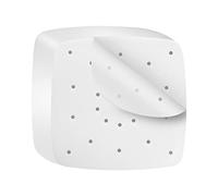 Xiaheipi 200 Pcs BAKING_PAPER, 8.5 inches Air Fryer Paper Sheets/Liners, Perforated Steaming Filter Mat Paper for Cooking, Baking, Air Fryer, Steamer Basket - White