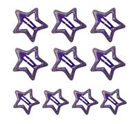 XIAHIOPT 10pcs Candy Color Star Shape Hairpins Hot Girls Metal Star Hair Clip Barrettes Star Hair Clip for Teens