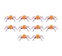 XIAHIOPT 10PCS Fuzzy 3D Spiders Hair Clip Halloween Side Hairpin Hair Styling Tool for Side Hair Punk Adult Kids Festival Headwear