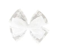 XIAHIOPT 1pc/2pcs Ribbon Double Bowknot Hair Clip for Women Girl Trendy Bowknot Long Hair Barrettes Styling Accessory Plain Color