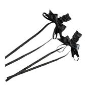 XIAHIOPT 2 PCS Delicate Bow Ribbon - Side Clip Bow Hair Clip Sweet Girls Fairy Bow-Style Large Ribbon Balletcore
