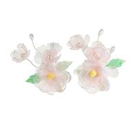 XIAHIOPT 2pcs Flower Shape Hairpins Hot Girl Chinese Style Peony Flower Hair Clip Wedding Hair Clip for Woman Ponytail Hair Clip