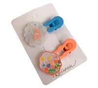 XIAHIOPT 2pieces Sweet Hair Clip Kids Hairpin Candy Color Hair Clip for Ponytail Bangs Hairpins for Teens Children Color Matching