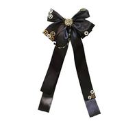 XIAHIOPT Black Ribbon Bowknot Hair Clip for Cosplay Party Anime Gear Hair Bows Hairclip for Female Costume Accessory Party Props