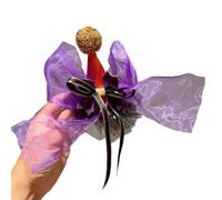 XIAHIOPT Halloween Lace Ribbon Hair Clip Cone Hat Hair Catch Hair Clip Masquerade Photo Props