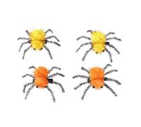 XIAHIOPT Halloween Spiders Hair Clip for Adult Kids Furry ScarySpider Hairpin Female Duckbill Clip Day of The Death SidePin 4pcs