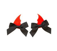 XIAHIOPT Punk Bat Wing Bowknot Shape Hair Clip Halloween Party Headwear for Woman Girls Taking Photo Bangs -slip Hairpin
