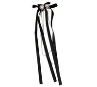 XIAHIOPT Rhinestone Fringed Ribbon Hair Bows Bowknot Hair Clip for Female Korean Style Hair Barrettes Women Elegant Headwear