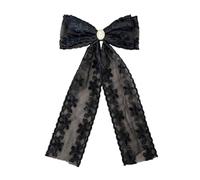 XIAHIOPT Ribbon Bows Hair Clip 2000s Trend Side Clip Bows Lace Large Bowknot Balletcore Large Size Photo Props