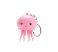 XIAHIOPT Unique Glowing Jellyfish Keychain Fashion Octopus Toy Keyring Colorful Jellyfish Keyholder for Anxiety Stress Relief