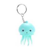 XIAHIOPT Unique Glowing Jellyfish Keychain Fashion Octopus Toy Keyring Colorful Jellyfish Keyholder for Anxiety Stress Relief