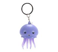 XIAHIOPT Unique Glowing Jellyfish Keychain Fashion Octopus Toy Keyring Colorful Jellyfish Keyholder for Anxiety Stress Relief