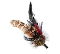 XIAHIOPT Vintage Brooch with Gear Steampunk Feather Brooch Pin Multiuse Badges Hairclip Decorative Barrettes PunkStyle Hat Pin