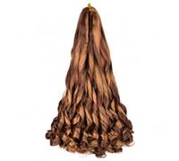 [Xiaipomu]French Curl Braiding Hair Bundle High Temperature Synthetic Hair | ・Soft natural French curl texture・High temperature synthetic fibre・75g for flexible styling uses