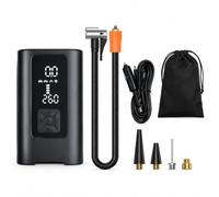 [Xiaipomu] Portable Tyre Compressor 12V Car Tyre Inflator Pump P505 | Compact tyre compressor; 12V cigarette lighter power; Clear digital display; Multi-nozzle set included