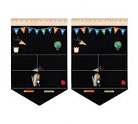 [Xiaipomu] Reusable 1st Day of School Board, Double-Sided Back to School | Double-sided rigid milestone board for 1st day of school photos, featuring reusable rewriteable surfaces for memories.