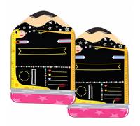 [Xiaipomu] Reusable 1st Day of School Board, Double-Sided Back to School | Double-sided rigid milestone board for 1st day of school photos, featuring reusable rewriteable surfaces for memories.