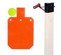 XIALUO AR500 Steel Hostage Reactive Shooting Target 10×16 inches 1/2 inch Thick Stand System Hostage Reactive Shooting Targets with 2x4 Steel Target Hanger Kit