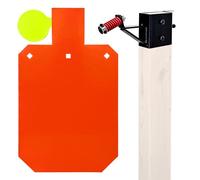 XIALUO AR500 Steel Hostage Reactive Shooting Target 12×20 inches 1/2 inch Thick Stand System Hostage Reactive Shooting Targets with 2x4 Steel Target Hanger Kit