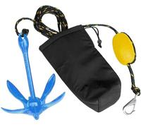 XIALUO Marine Kayak Anchor Kits 3.5 lb Folding Anchor Accessories with 30 ft Rope for Fishing Kayaks, Canoe, Jet Ski, SUP Paddle Board and Small Boats