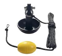 XIALUO Marine Mushroom Anchor Kit 8 lb Kayak Anchor Accessories with 30 ft Rope for Fishing Kayaks, Canoe, Jet Ski, SUP Paddle Board and Small Boats