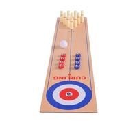 Xialuwy 3 In 1 Table Top Shuffleboard Tabletop Curling Game And Bowling Set For Kids And Adults, Indoor Sports Game Portable Fun Family Game (10” X 40”)