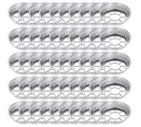 Xialuwy 50x Barbecue Drip Pans 8 and 9 Inch Tin Foil Baking Trays Dispos-able Aluminum Foil BBQ Drip Pans 4cm Round Aluminium Containers for Oven Baking Roasting Broiling Cooking Food Storage