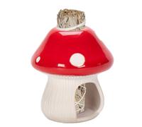 Xialuwy Ceramic Burner | Mushroom Shaped Santo Holder Burner | Incense Burner Holder | Holder For Burning | Ceramic Ash Catcher Tray For Meditation Yoga Reading Room Decor