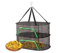 Xialuwy Hanging Dry Racks, Her-b Drying Rack Hanging Plant Dryer Net, Foldable Mesh Drying Net For Plants Seeds, Buds, H-erbs, Vegs, Fruits, Flowers, Dried Fish, P-eanuts, Mushrooms, Clothes, Tea