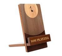 Xialuwy Now Playing Vinyl Record Stand, Solid Wooden Vinyl Record Holder Display Stand, Album Storage Organizer For Records, Photos, Albums