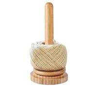 Xialuwy Yarn Spindle Wooden Yarn Ball Holder Yarn Storage Holder With Rotation Spindle, Yarn Spindle Dispenser, Wooden Wool Winder For Knitting & Crocheting Crafts