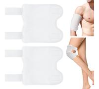 Xialvyu 2 Pack Castor Oil Pack Wrap Kit, Adjustable Castor Oil Packs for Knee, Reusable Castor Oil Pack Wrap Kit Organic Cotton for Liver Detox, Inflammation, and Improved Sleep