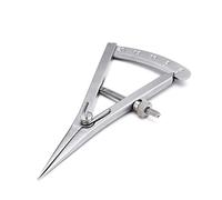 XIAN 3.5 Inch Adjustable Marking Gauge Mini Edge Press - Pitch Gauge DIY Leather Craft Tool, Precision Spring Dividers Calipers Compass Measuring Tools for Woodworking, Metalwork, Engineering