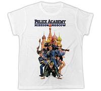 XIAN Funny Police Academy Moscow Movie Poster Present Men Cool T Shirt White L